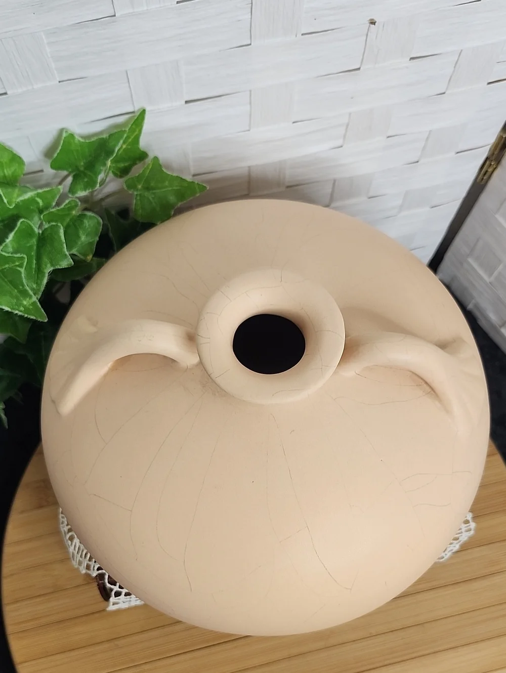 👉*PIER 1* COOL RUSTIC CLAY AMPHORA-STYLE VASE WITH FAUX CRAZING SURFACE PATTERN